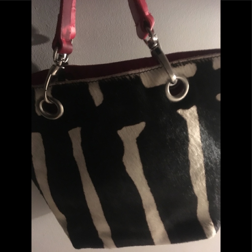 Mauro Taiuti calf fur zebra stripped